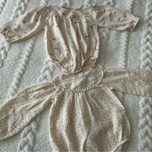 Zara babygirl floral and butterfly bodysuit bundle- size 12-18